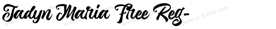 Jadyn Maria Free Reg字体转换